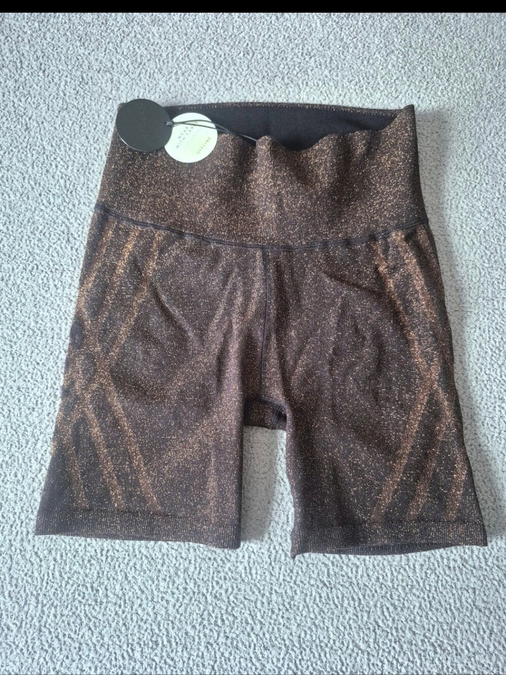 NWT- OFFLINE By Aerie Seamless Lurex 5" Bike Short. - Picture 1 of 10
